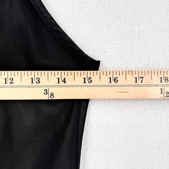 ENZA COSTA Viscose Bias Mini Slip Dress Womens Small Black Strappy Tank NEW - Picture 13 of 13